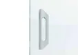 Deurgreep zelfklevend voor glazen schuifwand 150x36mm mat wit 