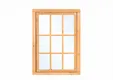 Douglas uitzetraam met enkelglas - buitenmaat 100x155,4cm incl. RVS raambeslag