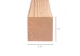 Paal Douglas hout 110x110mm geschaafd