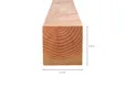 Paal Douglas hout 120x120mm fijnbezaagd 