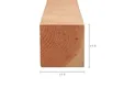 Paal Douglas hout 150x150mm fijnbezaagd 