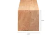 Paal Douglas hout 200x200mm bezaagd 