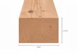 Balk Douglas hout 200x300mm vers gezaagd