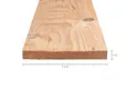 Plank Douglas hout 22x200mm fijnbezaagd 