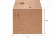 Paal Douglas hout 350x350mm vers gezaagd