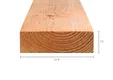 Balk Douglas hout 75x275mm vers gezaagd