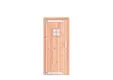 Douglas deur met ruit linksdraaiend - buitenmaat 90x201cm incl RVS deurbeslag