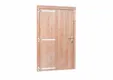 Deur Douglas hout linksdraaiend XL buitenmaat 119x209cm met RVS deurbeslag