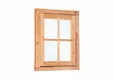 Douglas draairaam met dubbelglas - buitenmaat 90x105cm incl. RVS raambeslag