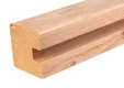 Sleufpaal Douglas hout (eindpaal) 110x110mm 
