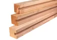 Sleufpaal Douglas hout (eindpaal) 110x110mm 