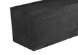 Paal Douglas hout 200x200mm fijnbezaagd zwart geïmpregneerd (gedompeld)