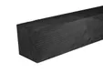 Paal Douglas hout 200x200mm fijnbezaagd zwart geïmpregneerd (gedompeld)