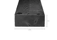 Balk Douglas hout 75x175mm fijnbezaagd zwart geïmpregneerd (gedompeld)