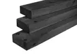 Balk Douglas hout 75x175mm fijnbezaagd zwart geïmpregneerd (gedompeld)