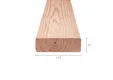 Douglas balk 45x120mm geschaafd