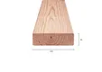 Douglas balk 45x145mm geschaafd