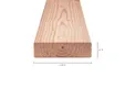 Balk Douglas hout 45x160mm geschaafd 