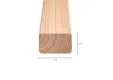 Regel Douglas hout 45x70mm geschaafd