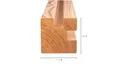 Sleufpaal Douglas hout (hoekpaal) 110x110mm 