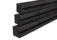 Sleufpaal Douglas hout (hoekpaal) 110x110mm zwart geïmpregneerd (gedompeld)