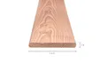 Plank Douglas hout 16x140mm geschaafd