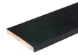 Potdekselplank Douglas hout 22x150mm fijnbezaagd zwart geïmpregneerd (gedompeld)
