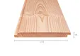 Sponningdeel Douglas 18x190mm geschaafd/fijnbezaagd