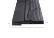 Universeel stelkozijn voor deur Douglas hout (3x250cm) zwart geïmpregneerd (gedompeld)