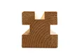 Sleufpaal Douglas hout (t-paal) 110x110mm 