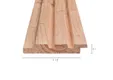 Triple Rhombus profiel Douglas hout 21x140mm (werkend 21x130mm) geschaafd