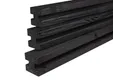 Sleufpaal Douglas hout (tussenpaal) 110x110mm zwart geïmpregneerd (gedompeld)