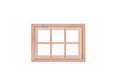 Uitzetraam Douglas hout buitenmaat 89,9x70,3cm met glas, kozijn en beslag 