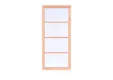 Vast raam Douglas hout (optioneel 4-ruits) 100x224cm dubbelglas