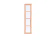 Vast raam Douglas hout (optioneel 4-ruits) 50x209cm dubbelglas