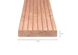 Vlonderplank Douglas hout 24x138mm 