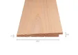 Zweeds Rabat Douglas hout 11/22x195mm (werkend 180mm) fijnbezaagd 