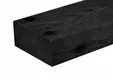 Balk Douglas hout 100x200mm fijnbezaagd zwart geïmpregneerd (gedompeld)