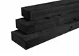 Balk Douglas hout 100x200mm fijnbezaagd zwart geïmpregneerd (gedompeld)