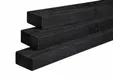 Regel Douglas hout 50x100mm fijnbezaagd zwart geïmpregneerd (gedompeld) 