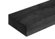 Balk Douglas hout 70x150mm fijnbezaagd zwart geïmpregneerd (gedompeld)