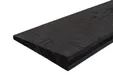 Dubbel Zweeds Rabat Douglas hout 9-30x190mm (werkend 175mm) 2-zijdig fijnbezaagd zwart gespoten