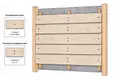 Dubbel Zweeds Rabat Douglas hout 9-30x190mm (werkend 175mm) 2-zijdig fijnbezaagd zwart gespoten