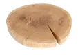 Eiken schijf 70mm geolied met boomkant 36-49cm
