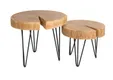 Eiken schijf 70mm geolied met boomkant 50-64cm