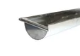 Mastgoot zink M333/153mm 150 cm met kraal en eindkap vlak