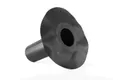 EPDM dakdoorvoer onderuitloop ø110x300mm - Zwart