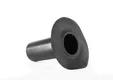 EPDM dakdoorvoer onderuitloop ø125x300mm - Zwart
