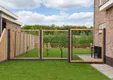 Gaasscherm 180x180cm met Douglas frame