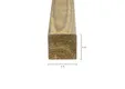 Regel Naaldhout 44x44mm geschaafd geïmpregneerd 
